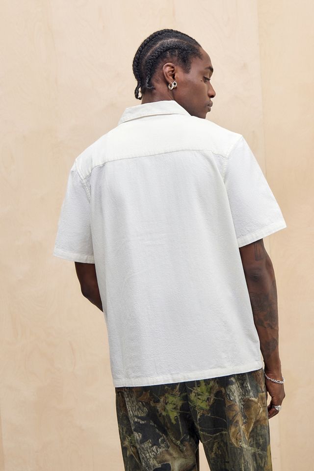 UO White Ray Embroidered Slub Shirt #3