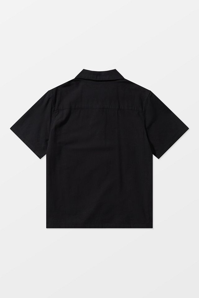 UO Black Ray Embroidered Slub Shirt
 #7