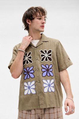 Ayker Floral Applique Short Sleeve Shirt