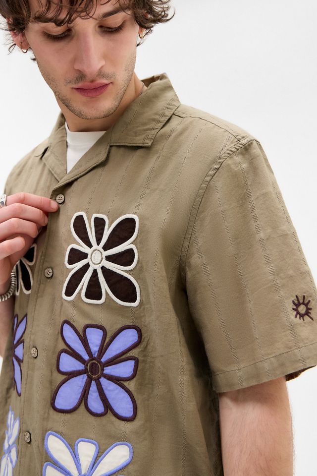 Chemise manches courtes à appliqué floral Ayker #3