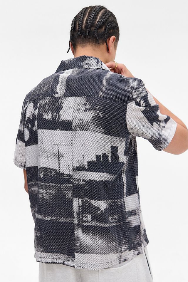 UO Photographic Pixel Short Sleeve Shirt #3