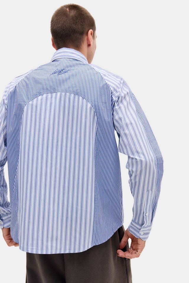 iets frans... Spliced Business Stripe Shirt #3