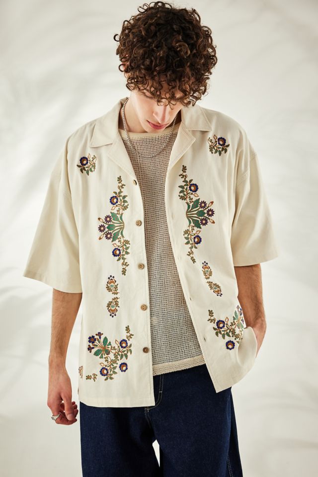 EMBROIDERED SHIRT - Ecru