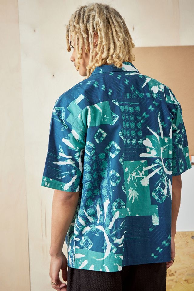 UO - Chemise avec motif peint à la main bleue  #1