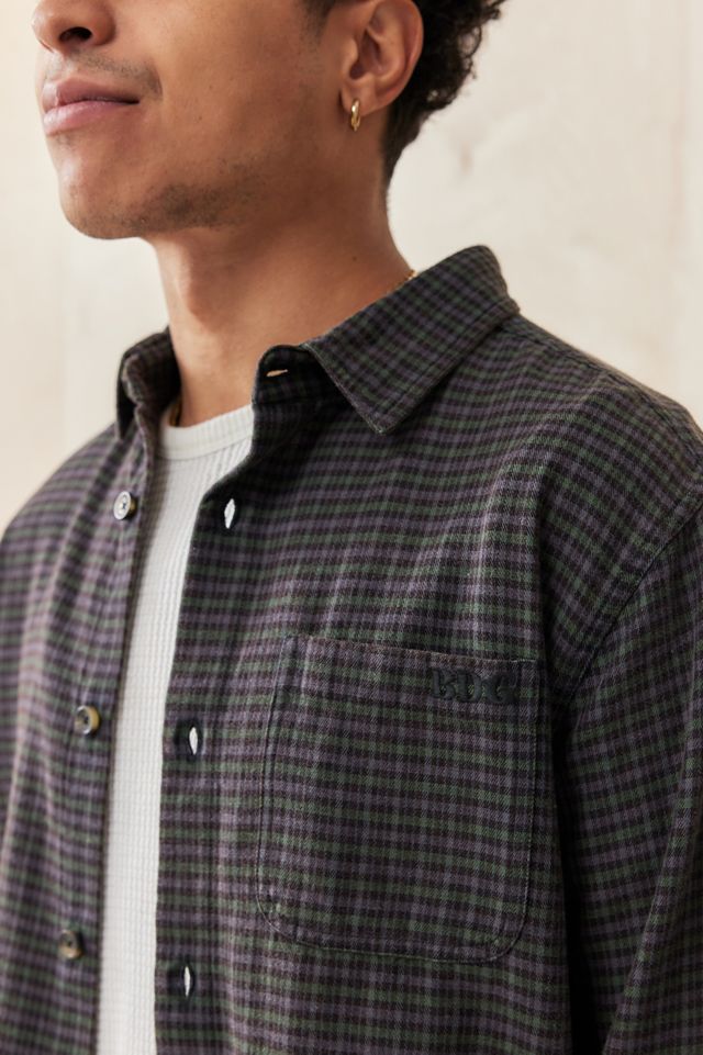 BDG Cropped Black Check Shirt  #2
