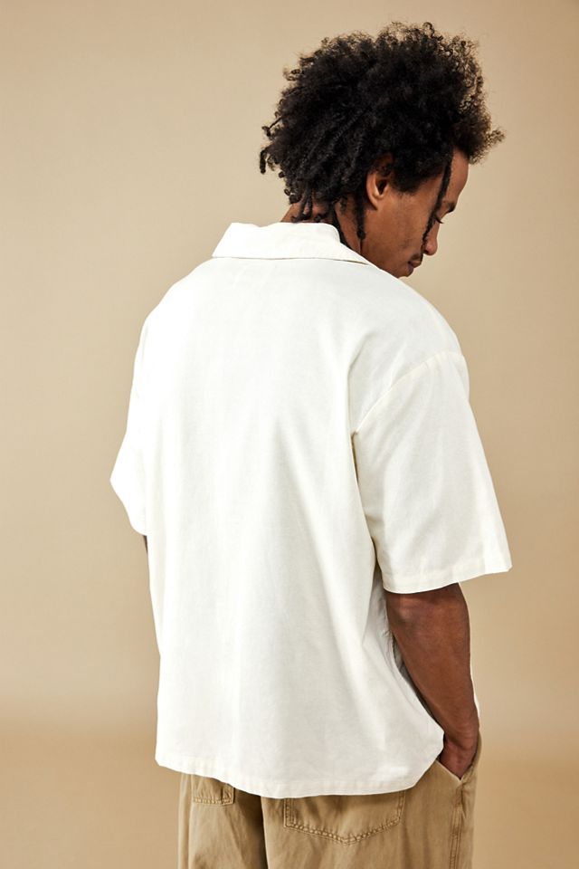 BDG Floral Embroidered Short-Sleeved Shirt  #3