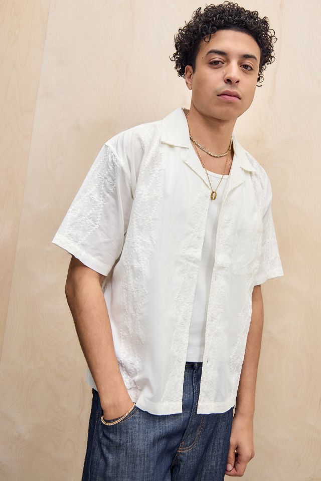 BDG White Broderie Shirt | Urban Outfitters UK