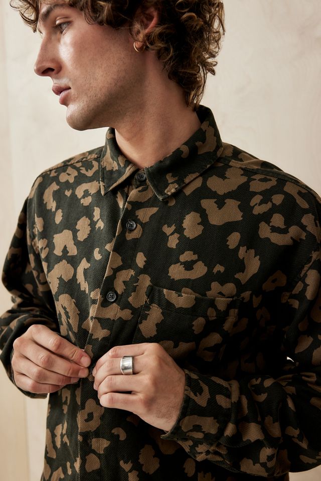 Camisa de Manga Larga con Estampado de Leopardo BDG #1