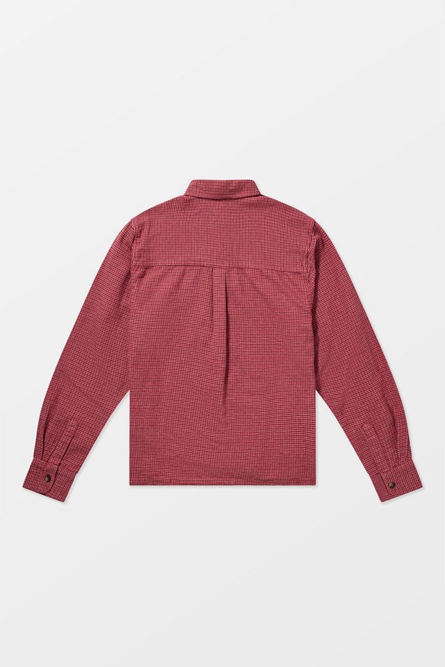 BDG Camicia a maniche corte con mini quadretti rossa #5