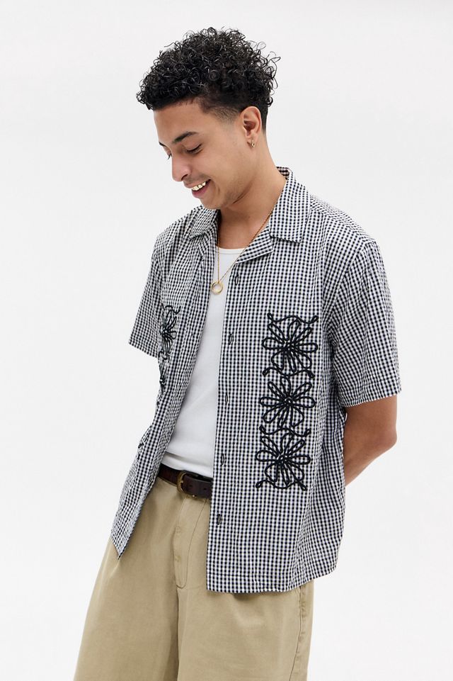 BDG Black Khari Gingham Shirt #1