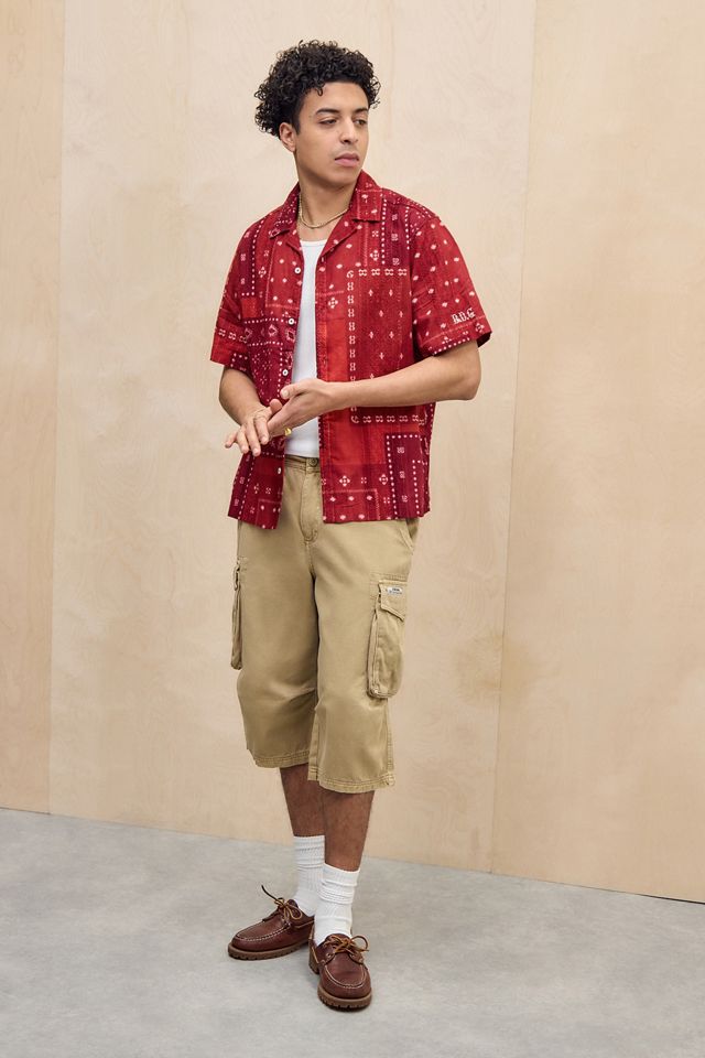 BDG Camicia a maniche corte con bandana rossa #1