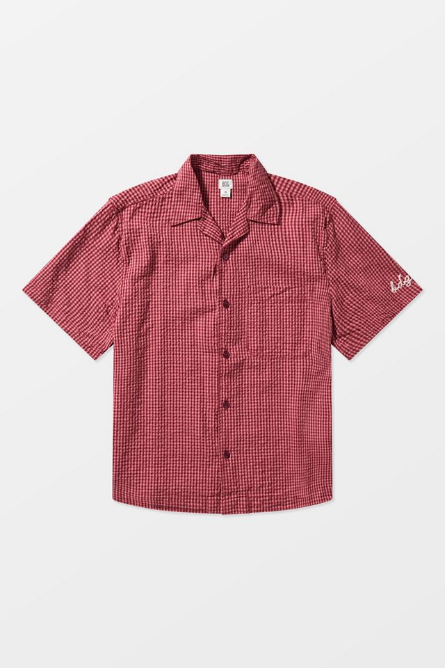 BDG Red Gingham Short Sleeve Shirt #6