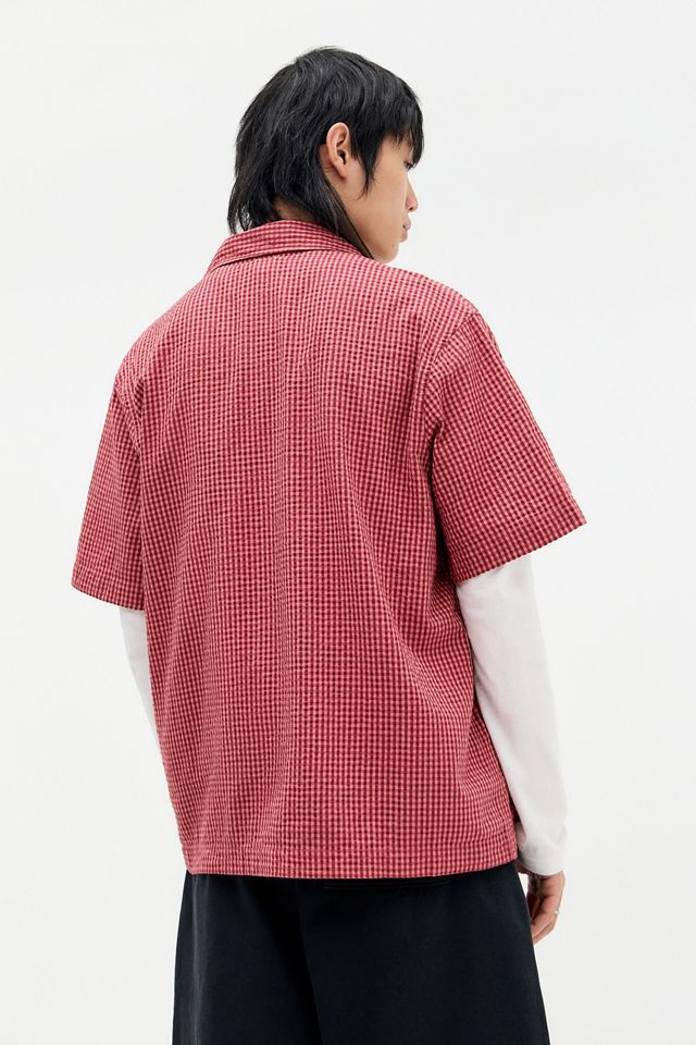 BDG Red Gingham Short Sleeve Shirt #3