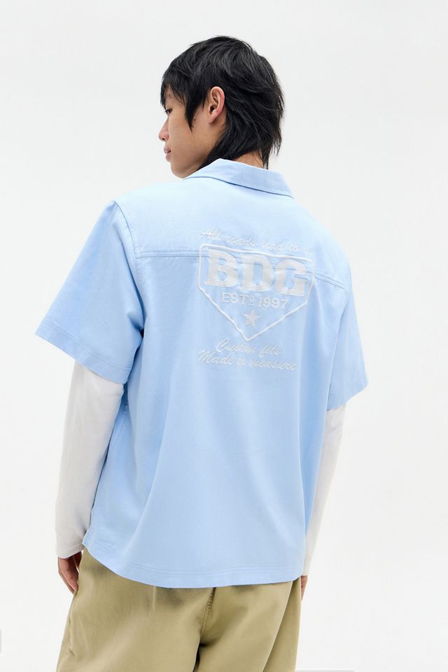 Camicia da meccanico BDG azzurro chiaro #4
