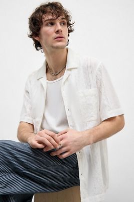 Chemise broderie blanche BDG