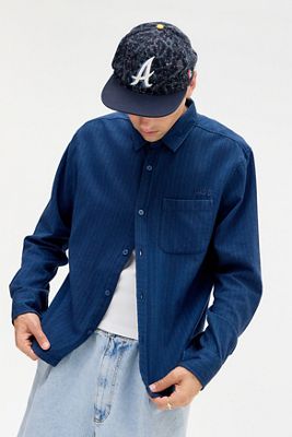 Chemise à manches longues rayée BDG Navy