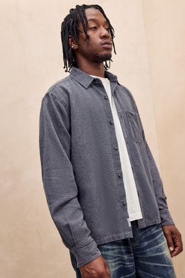BDG Grey Reggie Houndstooth Shirt
