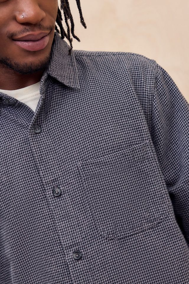 BDG Grey Reggie Houndstooth Shirt #1