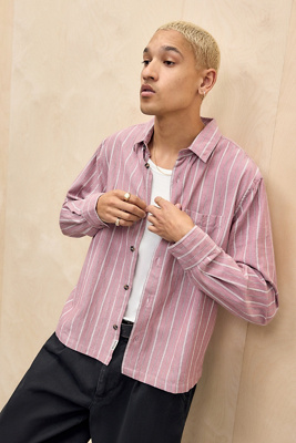 Chemise à manches longues à rayures taille: Small - BDG - Modalova
