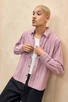 Chemise à manches longues BDG à rayures roses