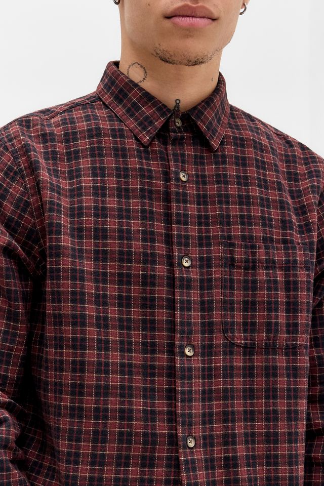 Camicia a quadri Reggie bordeaux BDG #1