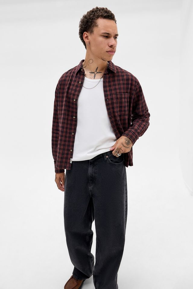 Camicia a quadri Reggie bordeaux BDG #2