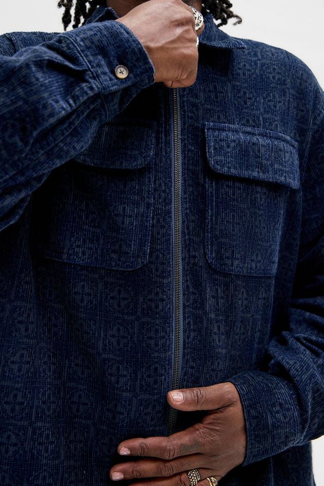 Veste chemise en velours côtelé géométrique Ezra BDG #1