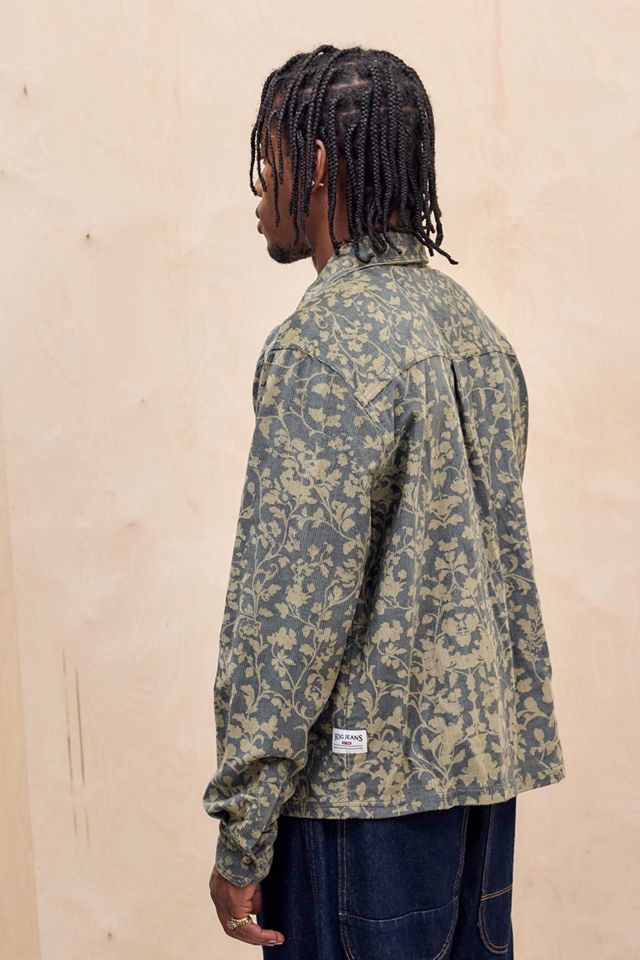 Chemise en velours côtelé à fleurs Reggie BDG #3
