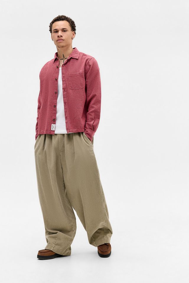 Chemise à carreaux manches longues BDG Red Reggie #2