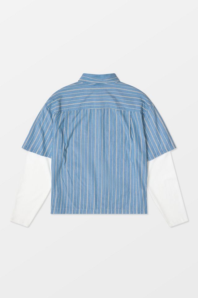 Haut Rayé Crewcuts à Manches Longues Taille 10 - Occasion En Très Bon état, Couleur Bleue, Parfait Pour Automne/hiver