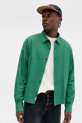 Chemise à manches longues à carreaux Reggie verte BDG