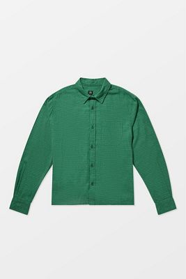 Chemise à manches longues à carreaux Reggie verte BDG