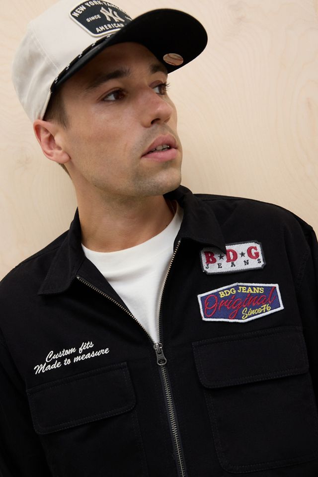 Chaqueta Mecánica con Cremallera BDG Negra #1