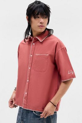 Camicia BDG Rossa Arlo a Punto Croce