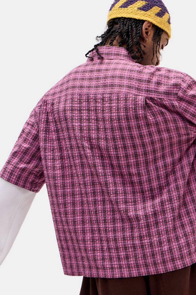 iets frans... Camicia a Doppio Strato a Quadri Rosa #4