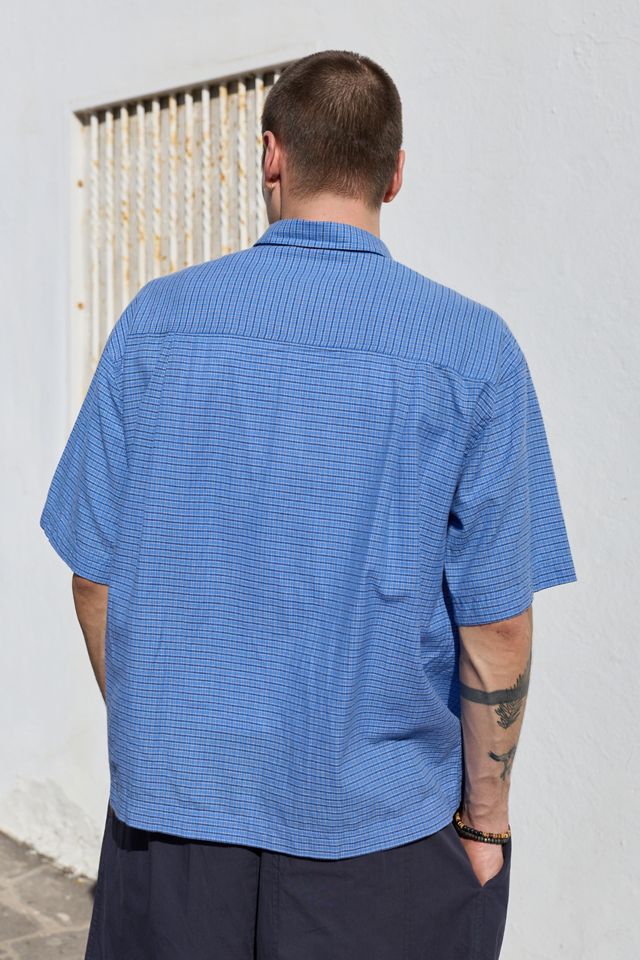 Camicia a Quadretti Piccoli Blu BDG #3
