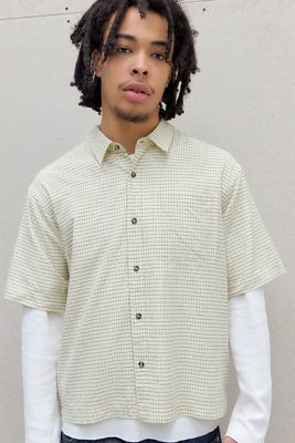 BDG Ivory Mini Check Shirt
