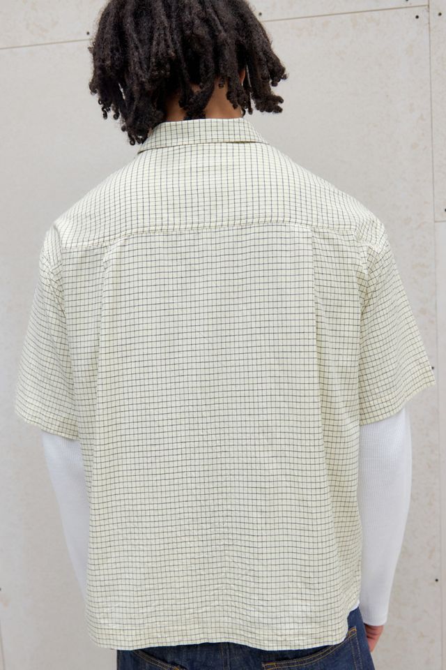 BDG Ivory Mini Check Shirt #3