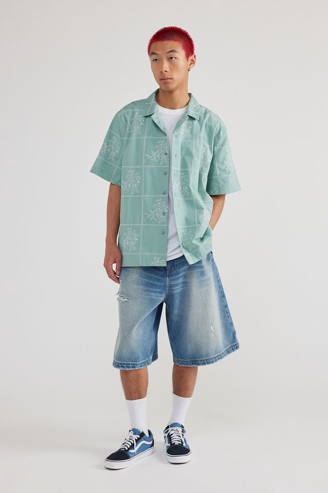 BDG Floral Embroidered Shirt #3