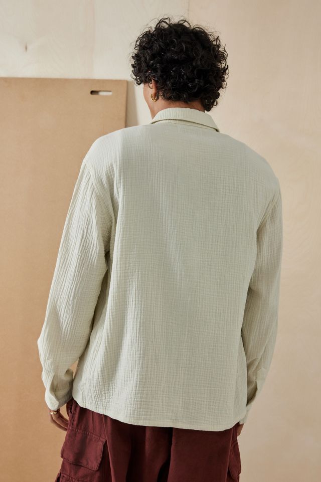 Camisa con textura UO Nomad Ecru  #4