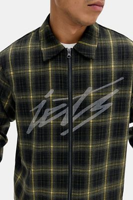 iets frans... Camicia con Zip e Graffiti a Quadri