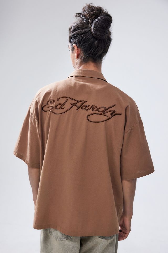 Ed Hardy UO Exclusive Embroidered Shirt #2