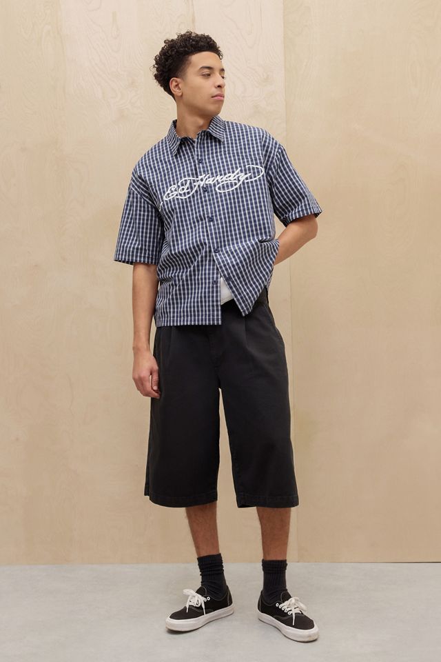 Ed Hardy UO Exclusive Western Check Short Sleeve Shirt #1