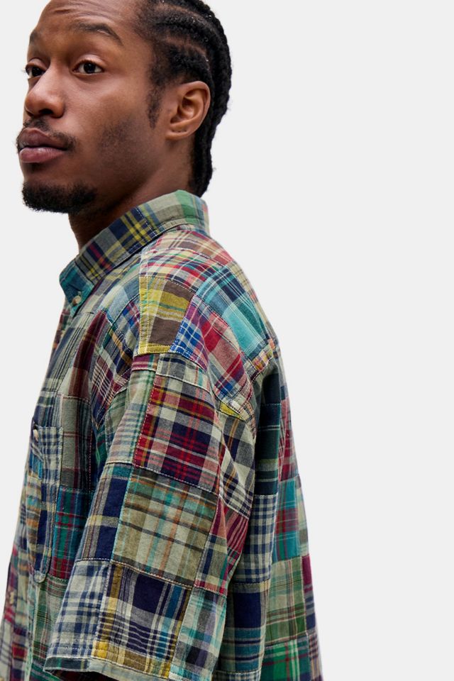 BDG Arlo Patchwork Short Sleeve Shirt #3
