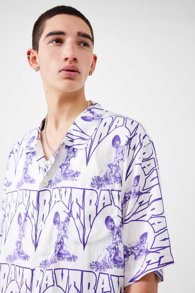 Camisa Hawaiana Blanca Casca de Rave Skateboards #2