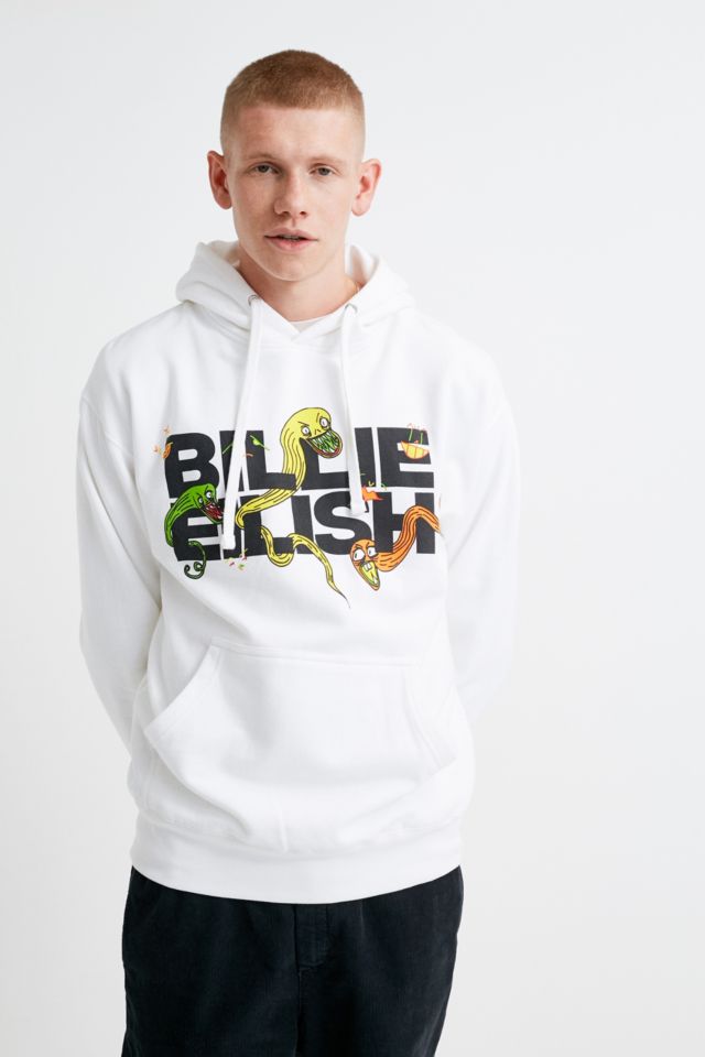 UO Billie Eilish White Hoodie