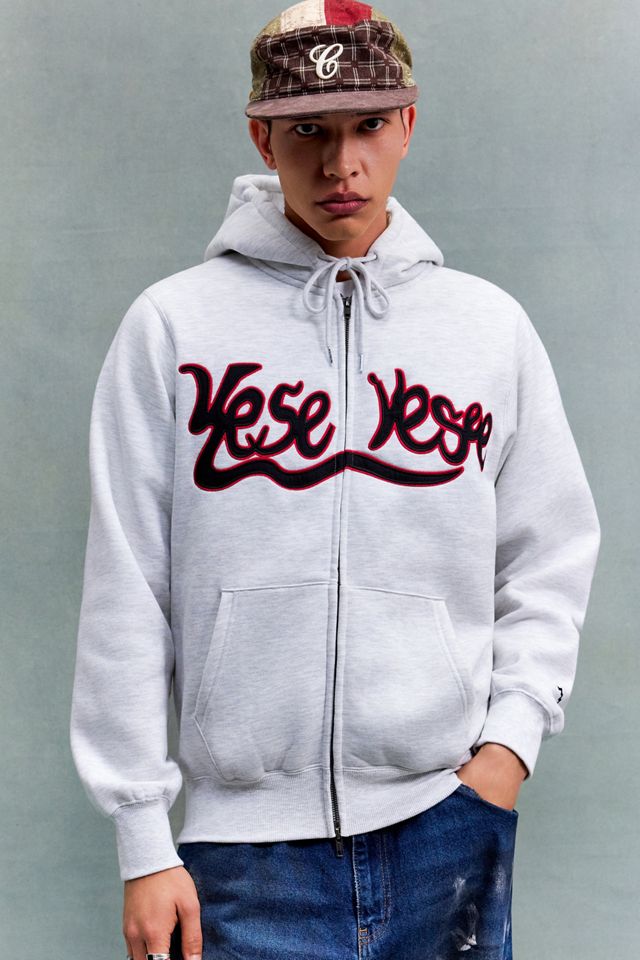 Sweat à capuche zippé escargot gris clair YESEYESEE #1