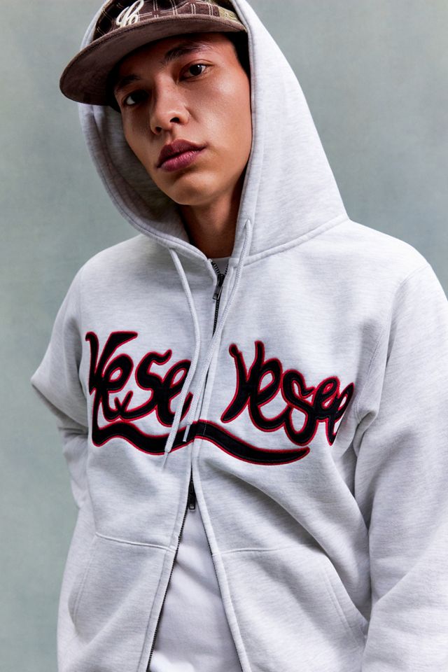 Sweat à capuche zippé escargot gris clair YESEYESEE #2