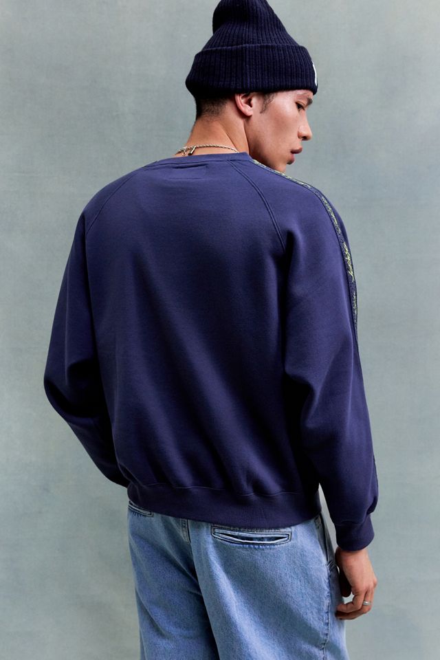 Sweat-shirt à bande YESEYESEE bleu marine #4