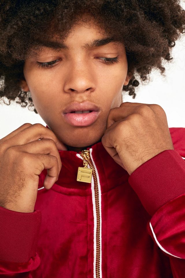 FILA Griff Borgogna Velour Track Top #4